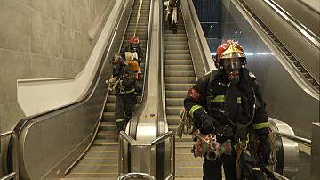 Тактико-специальные учения прошли в столичном метро