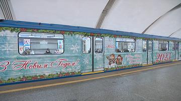Праздничное оформление минского метрополитена