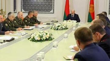 Belarus President A.Lukashenko holds meeting with heads of country's law enforcement agencies