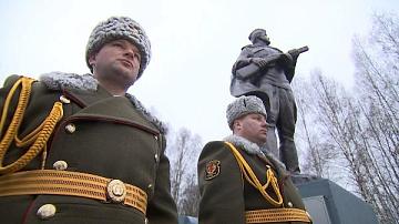 Обновлённый памятник на месте воинского захоронения времён Великой Отечественной войны открыли в Дубровенском районе