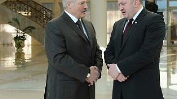 Belarus President Alexander Lukashenko and Georgia President Giorgi Margvelashvili held another meeting at the Palace of Independence in Minsk