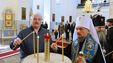 Президент посетил Свято-Успенский Жировичский монастырь в Гродненской области