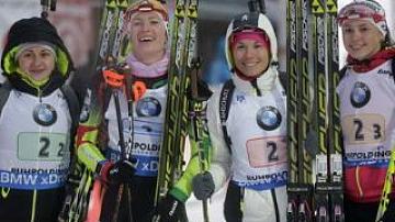 Ruhpolding - women's relay in biathlon