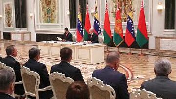 Venezuela president arrives in Belarus on official visit