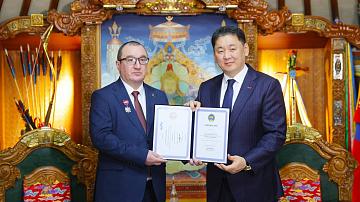 Belarusian Ambassador Dmitry Gorelik has been awarded Mongolia's highest state award, the Friendship Medal