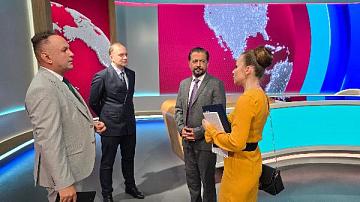 The Ambassador of Pakistan to Belarus visited Belteleradiocompany and became a guest of the final project "Sobytia" (Events) on the TV channel Belarus 24.