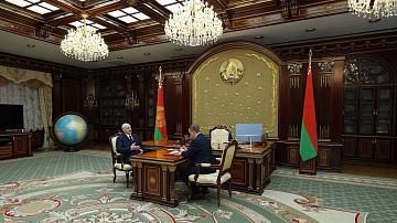 А. Лукашенко принял с докладом премьер-министра Беларуси А. Турчина