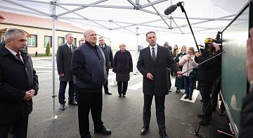 The President opened the bridge in Mozyr