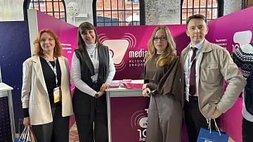 The Belarus 24 TV channel delegation held a number of negotiations with distributors and partners at the annual CSTB.PRO.MEDIA forum