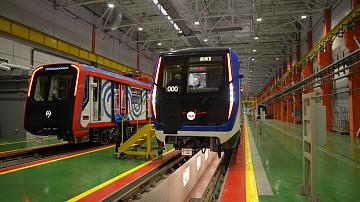 The final two new Minsk metro trains have been tested in the Moscow region