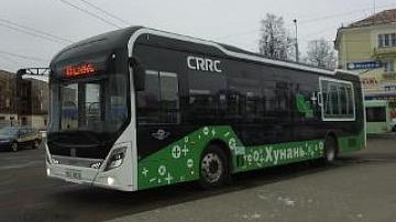 China-made electric buses on trial run in Mogilev
