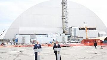 A.Lukashenko and P.Poroshenko visited Chernobyl NPP