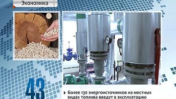 Больш як 130 энергакрыніц на мясцовых відах паліва ўвядуць у эксплуатацыю на працягу пяці гадоў