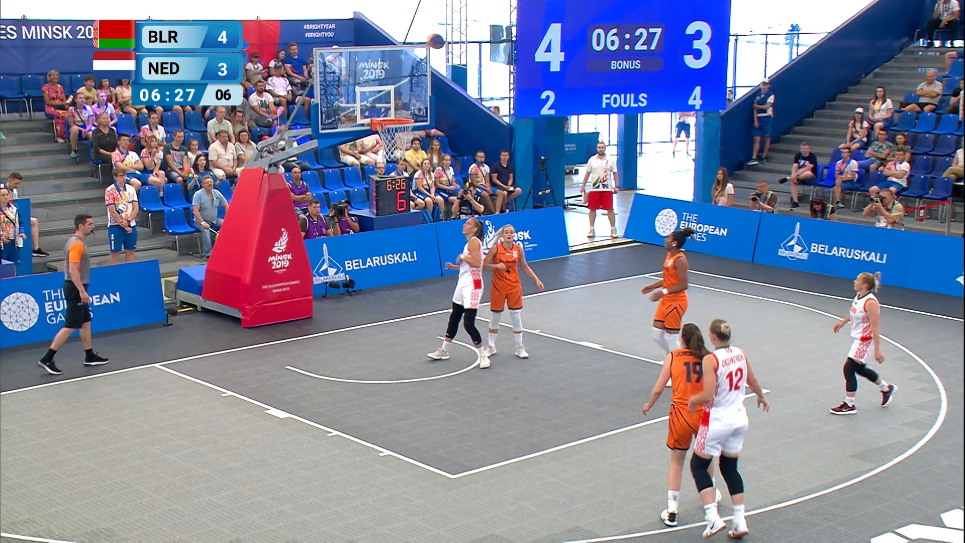 На II Европейских играх обе белорусские сборные по баскетболу 3х3 вышли в полуфиналы