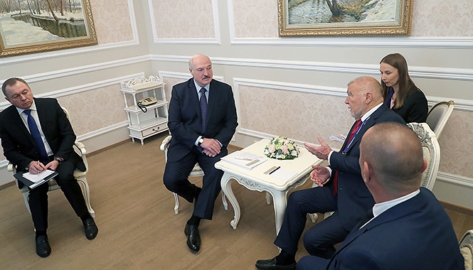 Встреча А. Лукашенко с экс-президентом Хорватии Степаном Месичем прошла сегодня