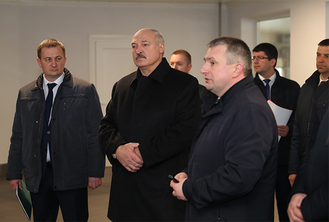 Лукашенко с рабочей поездкой в Смолевичском районе