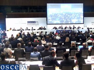 Belarus’ parliamentary delegation attending OSCE PA session